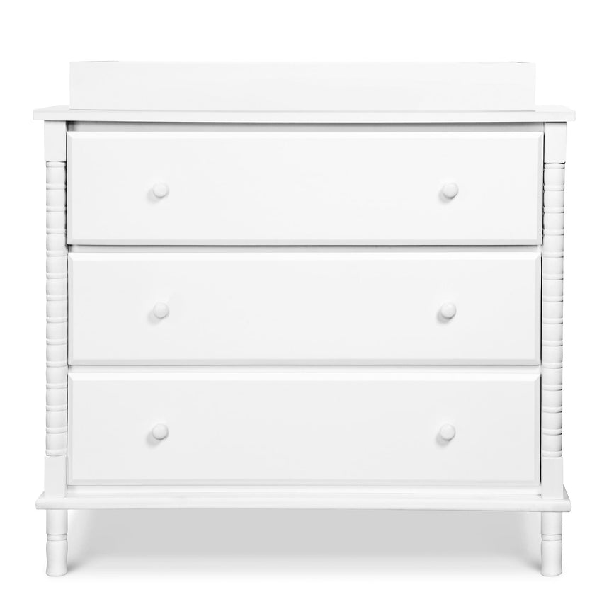 Commode 3 Tiroirs Jenny Lind Spindle - Blanc-DaVinci-DVI-M7323W-CLÉMENT