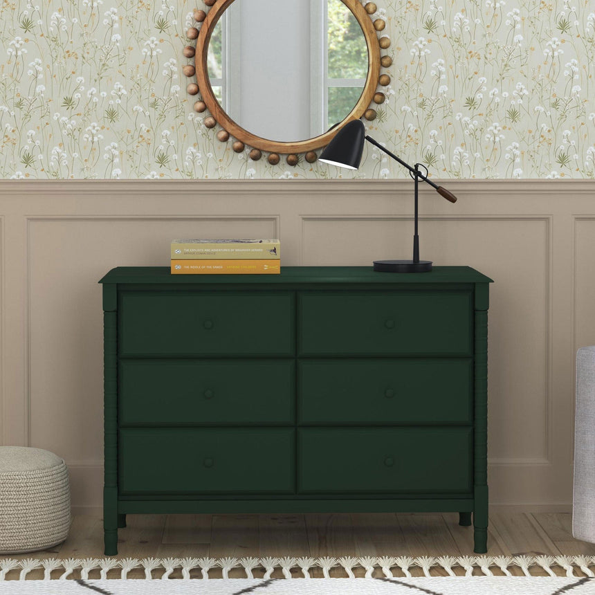 Commode 6 Tiroirs Jenny Lind Spindle - Vert-DaVinci-DVI-M7326FRGR-CLÉMENT