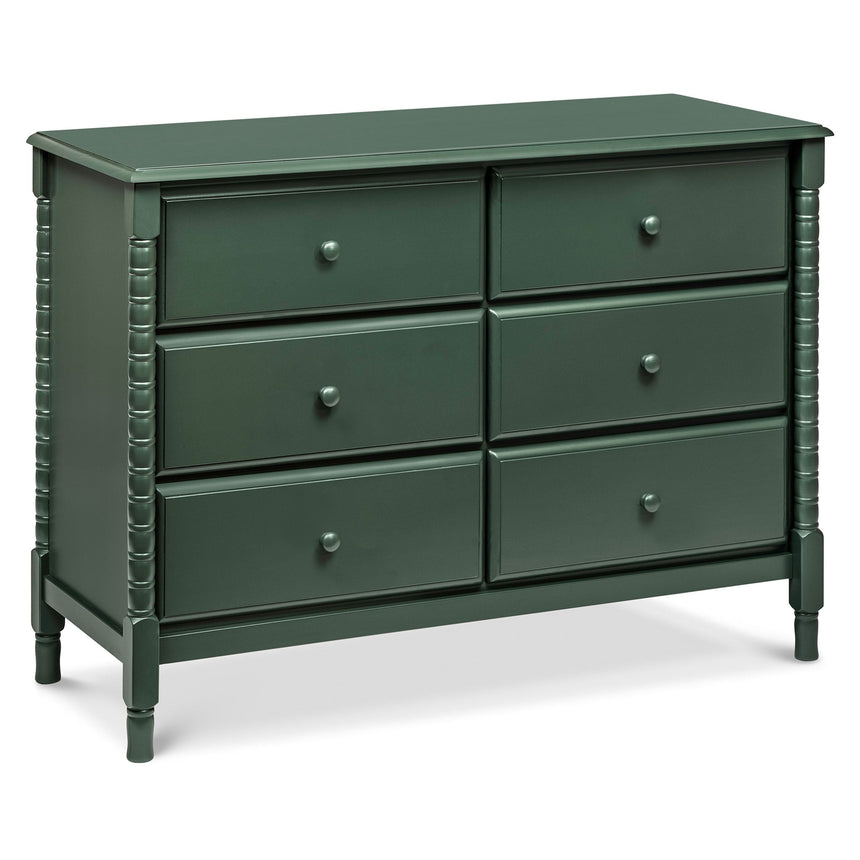 Commode 6 Tiroirs Jenny Lind Spindle - Vert-DaVinci-DVI-M7326FRGR-CLÉMENT