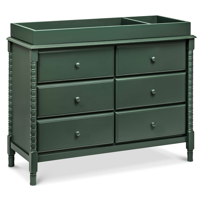 Commode 6 Tiroirs Jenny Lind Spindle - Vert-DaVinci-DVI-M7326FRGR-CLÉMENT