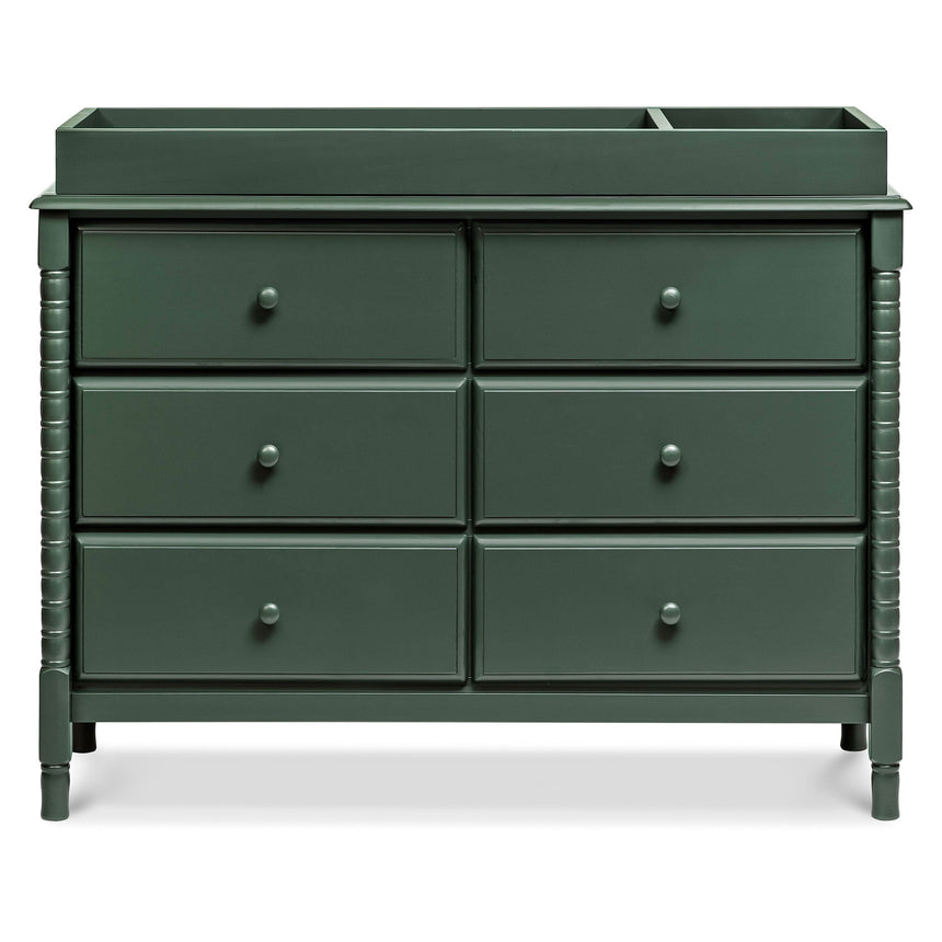 Commode 6 Tiroirs Jenny Lind Spindle - Vert-DaVinci-DVI-M7326FRGR-CLÉMENT