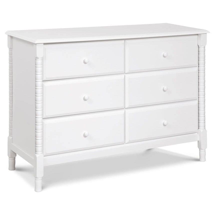 Commode 6 Tiroirs Jenny Lind Spindle - Blanc-DaVinci-DVI-M7326W-CLÉMENT