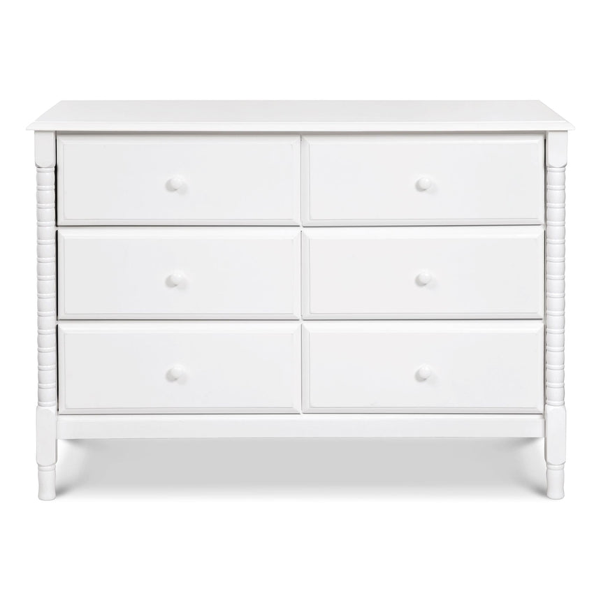 Commode 6 Tiroirs Jenny Lind Spindle - Blanc-DaVinci-DVI-M7326W-CLÉMENT