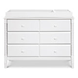 Commode 6 Tiroirs Jenny Lind Spindle - Blanc-DaVinci-DVI-M7326W-CLÉMENT
