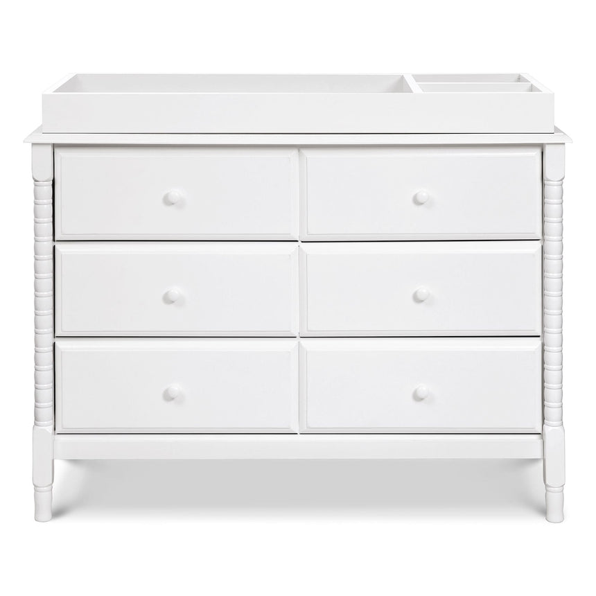 Commode 6 Tiroirs Jenny Lind Spindle - Blanc-DaVinci-DVI-M7326W-CLÉMENT