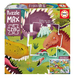 Casse-tête Max 28 Morceaux - Dinosaure-Educa-EDC-32119954-CLÉMENT