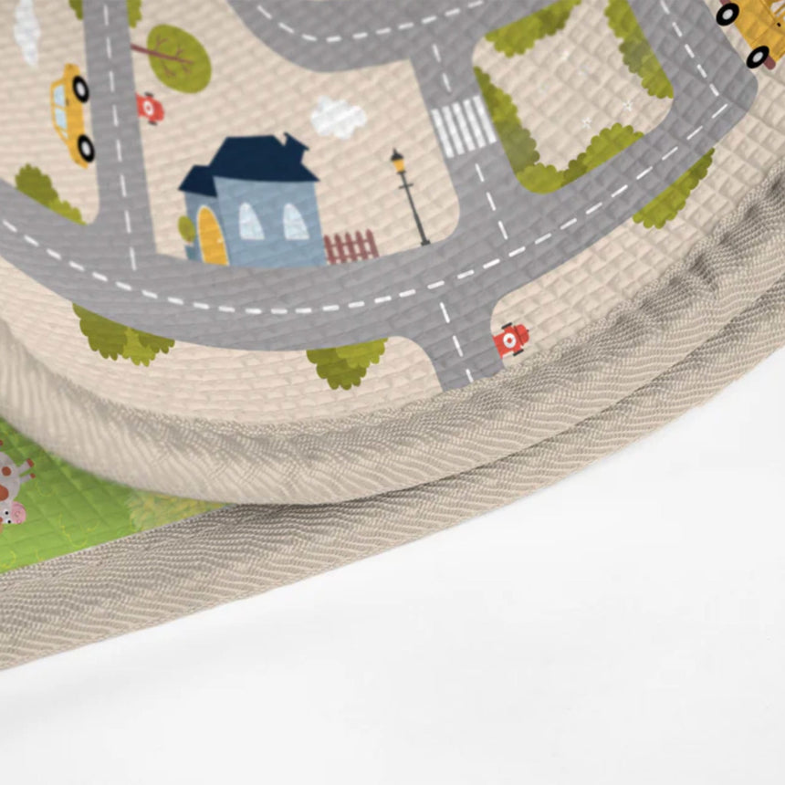 Tapis Hok Réversible Ville et Ferme-Éditions Gladius-EGL-HOK79155-CLÉMENT