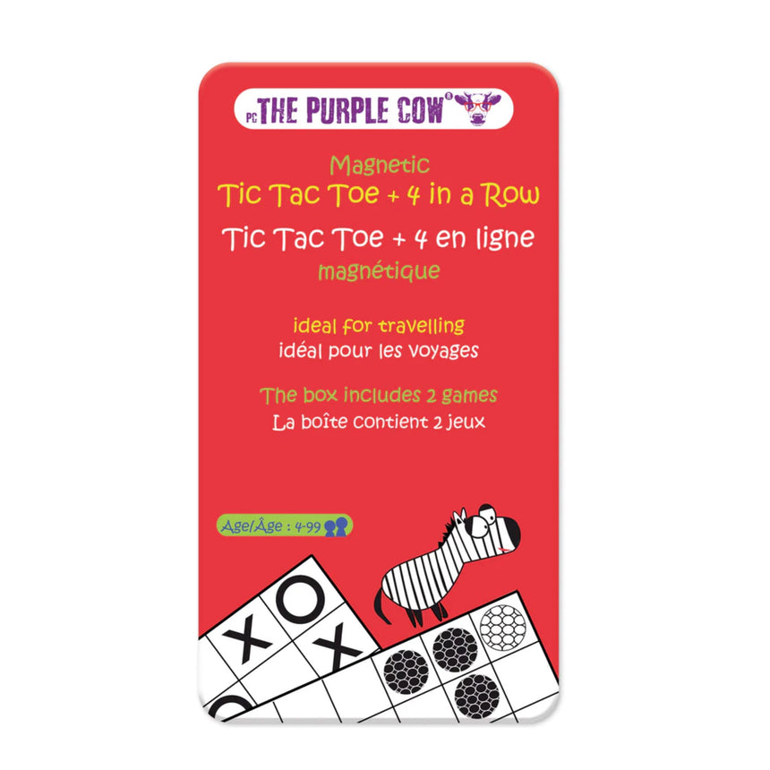 Tic Tac Toe +4 En Ligne Magnétique-Éditions Gladius-EGL-PUR018-CLÉMENT