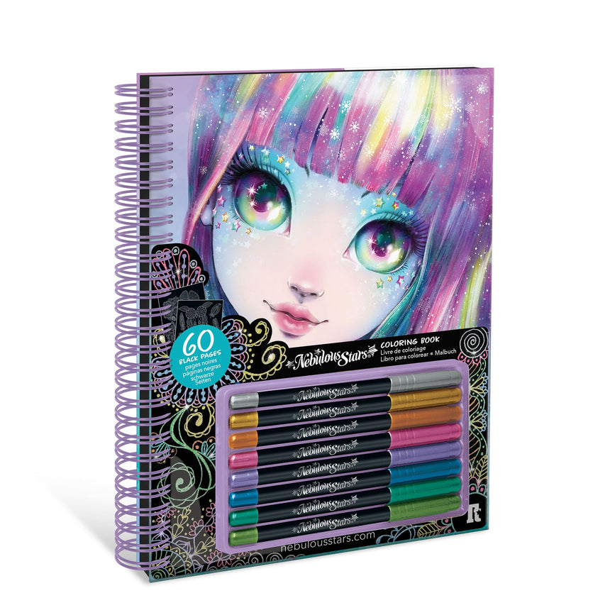 Cahier Coloriage à Pages Noires D'Isadora-Nebulous Stars-EGL-TT11136-CLÉMENT