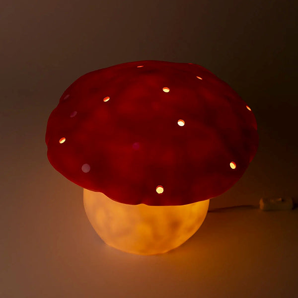 Lampe Champignon - Rouge-Egmont-EGM-6-360881RED-CLÉMENT