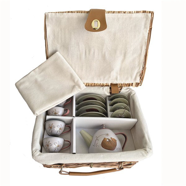 Set de Thé en Métal et Osier - Forêt-Egmont-EGM-6-540053-CLÉMENT