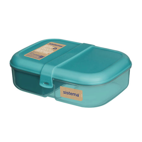 Contenant Lunch Bento 1.1L Turquoise-Sistema-EMA-2167502ZS-T-CLÉMENT