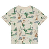 T-shirt Imprimée Feuillage 3-10ans-En Fant-Beige-3-ENF-230606-2607-CLÉMENT