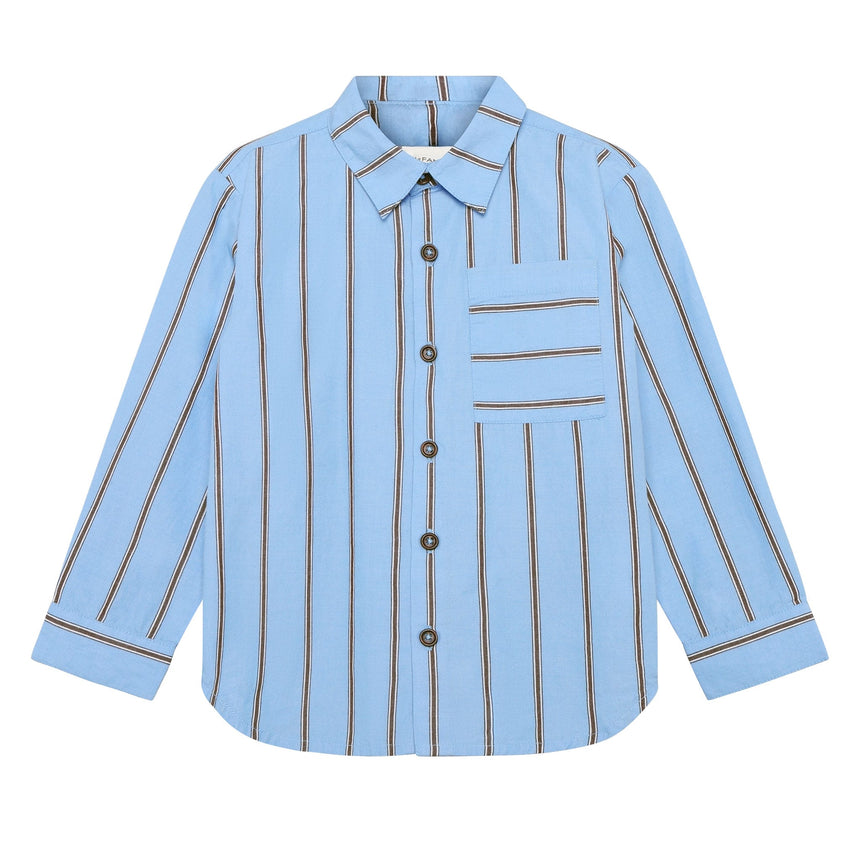 Chemise Rayée 3-10ans-En Fant-Bleu-3-ENF-230650-7032-CLÉMENT