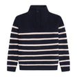 Pull Demi Zip Rayé 3-10ans-En Fant-Marine-3-ENF-230660-7021-CLÉMENT
