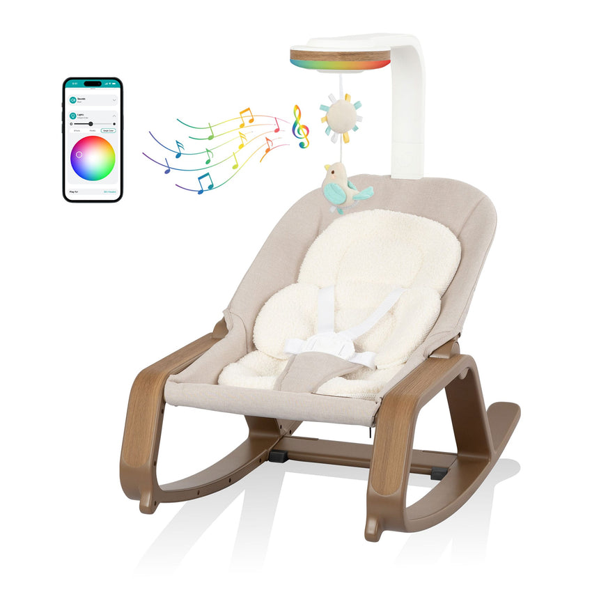 Siège Berçant Lyra 2-en-1 - Café-Evenflo-EVO-BO100112516-CLÉMENT