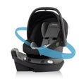 Siège d'auto Revolve180 LM NXT avec SensorSafe® - Cinder Gray-Evenflo-EVO-CS160412519C-CLÉMENT