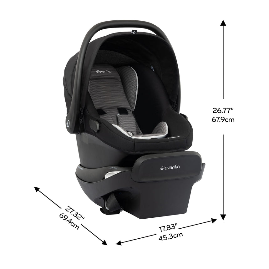 Siège d'auto Revolve180 LM NXT avec SensorSafe® - Cinder Gray-Evenflo-EVO-CS160412519C-CLÉMENT