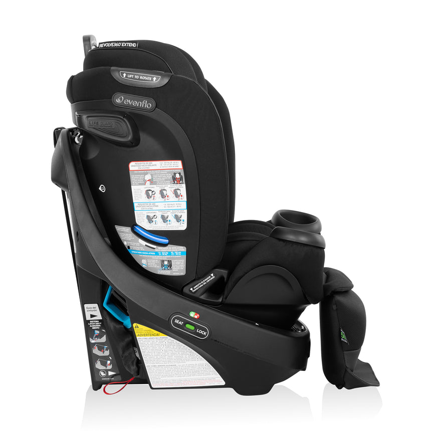 Siège d’auto Rotatif tout-en-un Gold Revolve360 Extend avec SensorSafe - Onyx-Evenflo-EVO-CS360212310C-CLÉMENT