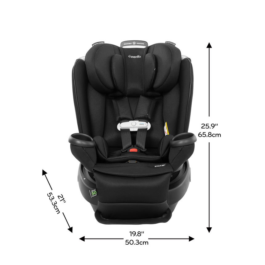 Siège d’auto Rotatif tout-en-un Gold Revolve360 Extend avec SensorSafe - Onyx-Evenflo-EVO-CS360212310C-CLÉMENT