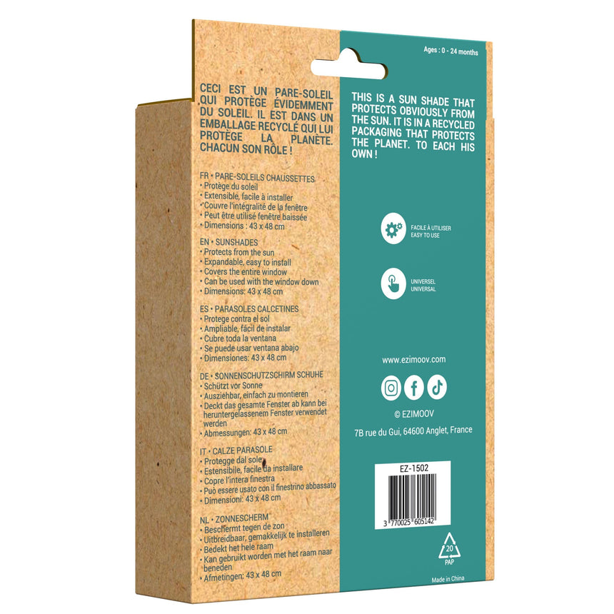 Pare-soleil Chaussette x2 - Taille Medium-Ezimoov-EZI-EZ-1502-CLÉMENT