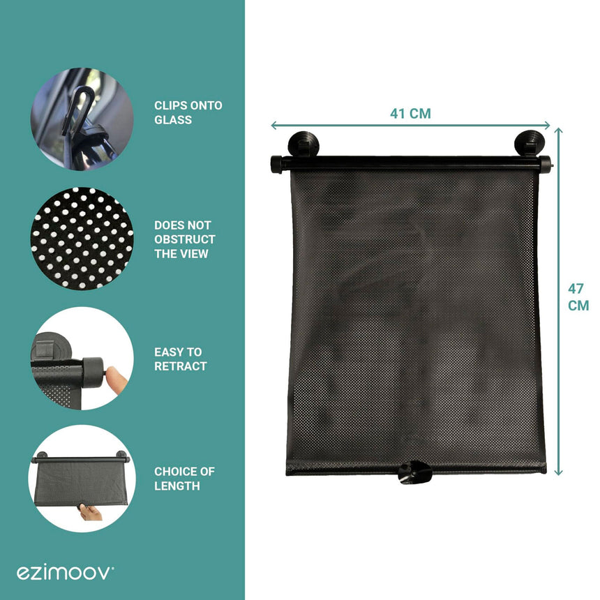 Pare-soleil à Ventouse Extensible (2) pour Fenêtre de Voiture-Ezimoov-EZI-EZ-1511-CLÉMENT