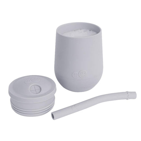 Gobelet Mini Cup et Paille - Gris-EZ PZ Fun-EZP-PKSTP003-CLÉMENT