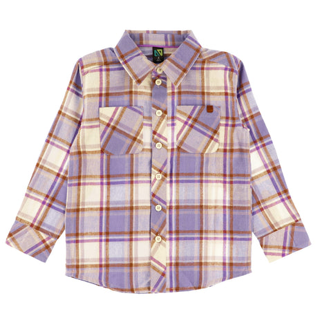 Chemise Carreaux Journée 2-12ans-Nano-Lilas-2-BOS-F2604-10-CLÉMENT