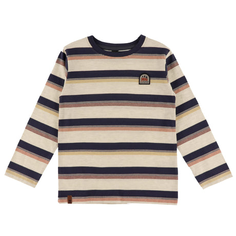 T-shirt Rayé Aventure 2-12ans-Nano-Beige-2-BOS-F2607-10-CLÉMENT