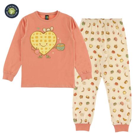 Pyjama Gaufres 2-12ans-Nano-Corail-2-BOS-F26P50-CLÉMENT