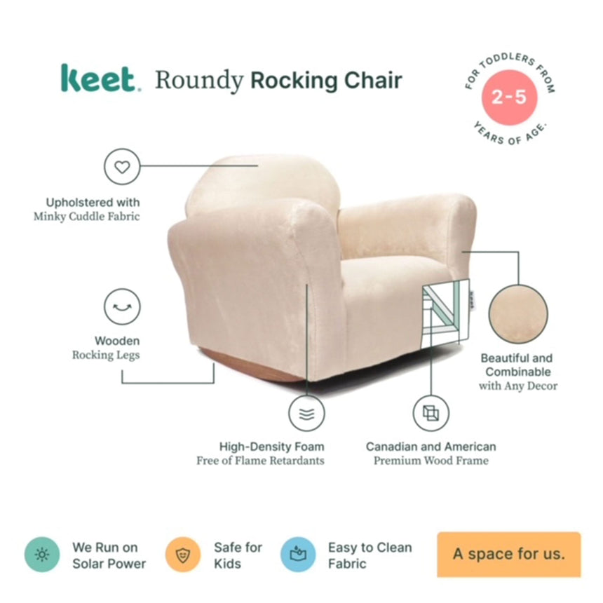 Fauteuil Berçant Roundy pour Enfant - Beige-Keet-FAY-CR118R-CLÉMENT