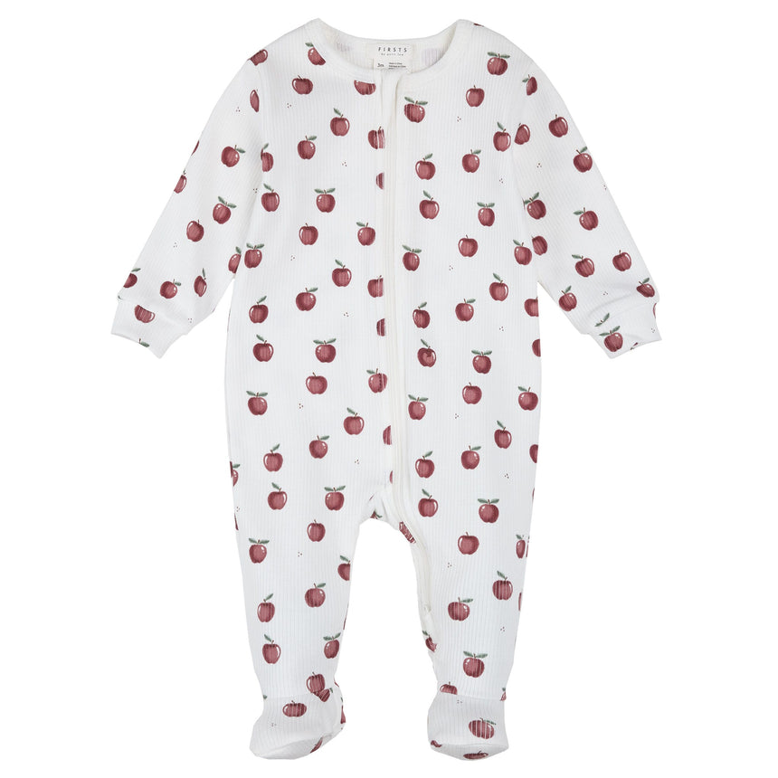 Pyjama Pommes 0-12mois-Firsts par Petit Lem-Ivoire-0 m-FIT-26FGL33P08-CLÉMENT
