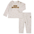 Ensemble Pantalon Imprimé Croissants 3-24mois-Firsts par Petit Lem-Beige-3 m-FIT-26EGW30E02-CLÉMENT