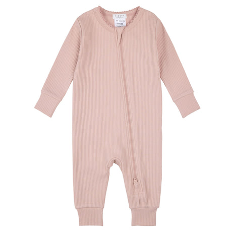Pyjama Côtelé Chevaux 0-12mois-Firsts par Petit Lem-Rose-0 m-FIT-26FGL31Q05-CLÉMENT
