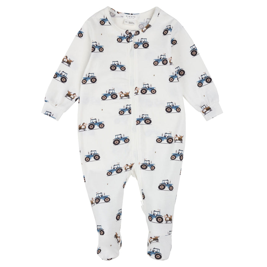 Pyjama Tracteurs Vaches 0-12mois-Firsts par Petit Lem-Ivoire-0 m-FIT-26FGL32P06-CLÉMENT