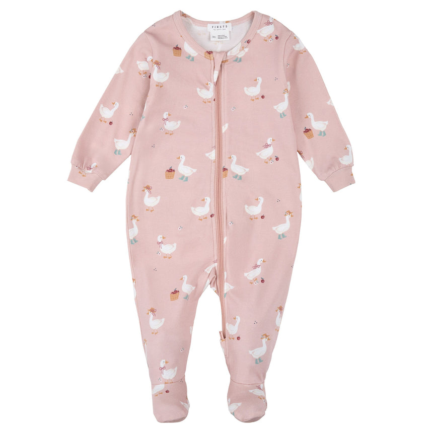 Pyjama Oies Pommes 0-12mois-Firsts par Petit Lem-Rose-0 m-FIT-26FGL33P07-CLÉMENT