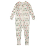 Pyjama Fleurs Pommes 12-24mois-Firsts par Petit Lem-Beige-12 m-FIT-26FGL33Q09-CLÉMENT