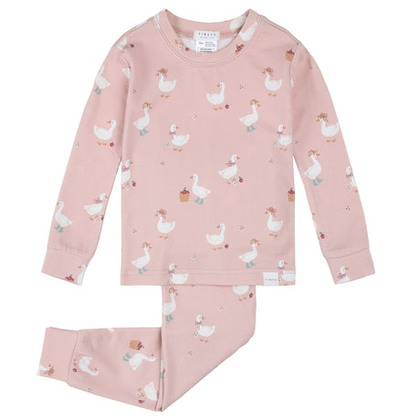 Pyjama Deux Pièces Oies Pommes 12-24mois-Firsts par Petit Lem-Rose-12 m-FIT-26FGL33Q11-CLÉMENT
