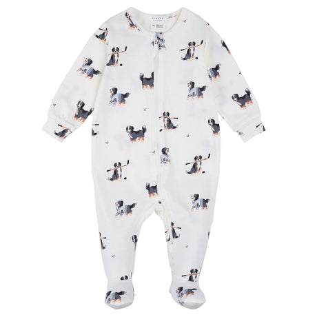 Pyjama Chiens Hockey 0-12mois-Firsts par Petit Lem-Ivoire-0 m-FIT-26FGL36P13-CLÉMENT