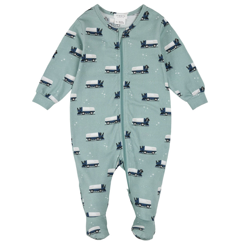 Pyjama Surfaceuse Hockey 0-12mois-Firsts par Petit Lem-Turquoise-0 m-FIT-26FGL36P14-CLÉMENT