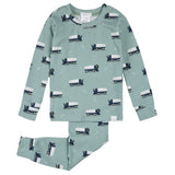 Pyjama Deux Pièces Surfaceuse Hockey-Firsts par Petit Lem-Turquoise-12 m-FIT-26FGL36Q22-CLÉMENT