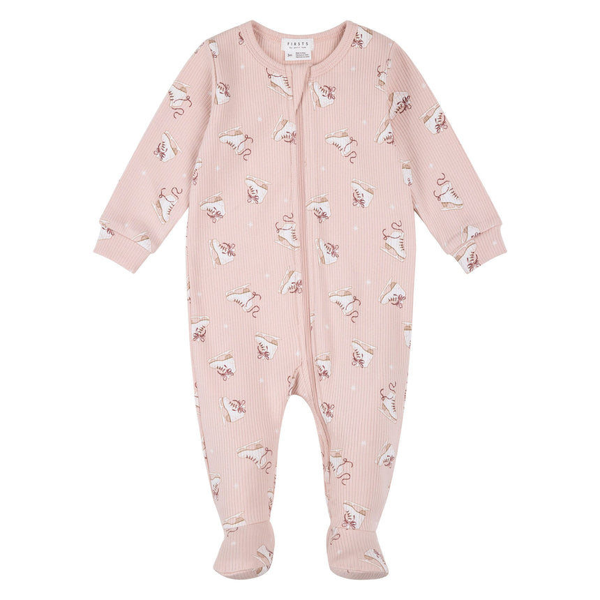 Pyjama Patins 0-12mois-Firsts par Petit Lem-Rose-0 m-FIT-26FGL37P15-CLÉMENT