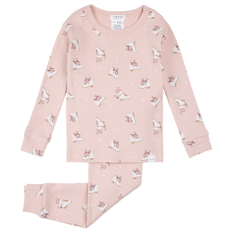 Pyjama Deux Pièces Patins 12-24mois-Firsts par Petit Lem-Rose-12 m-FIT-26FGL37Q25-CLÉMENT