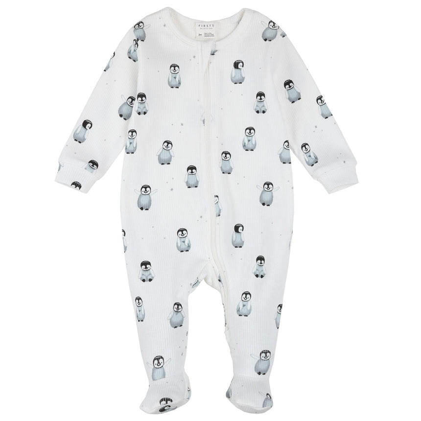 Pyjama Pingouins Polaire 0-12mois-Firsts par Petit Lem-Ivoire-0 m-FIT-26FGL38P18-CLÉMENT