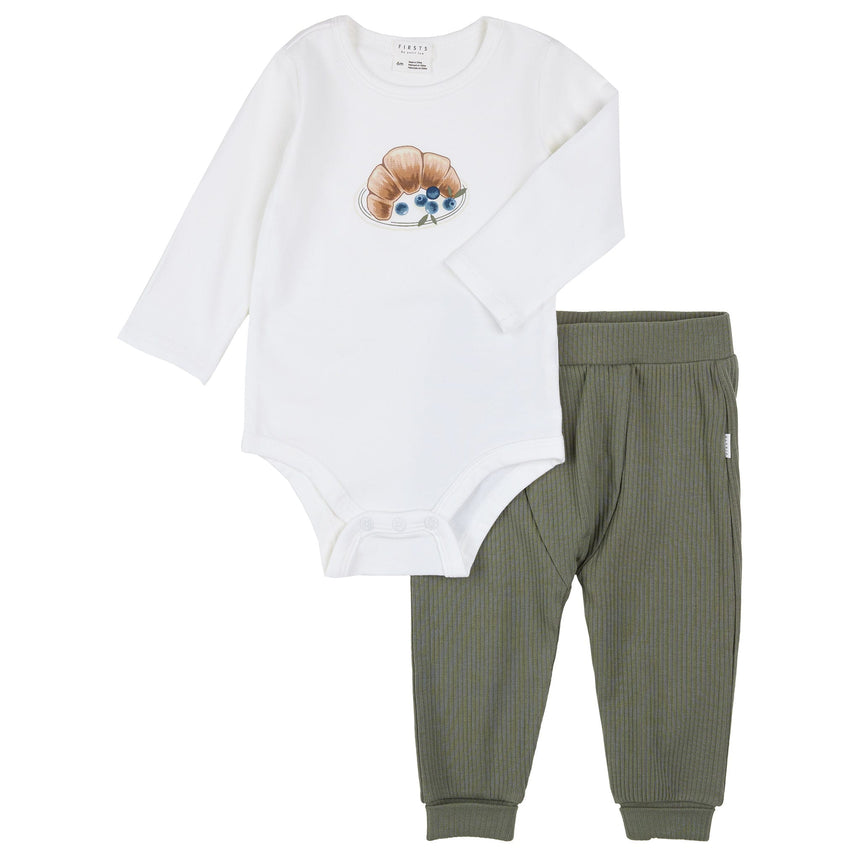 Ensemble Pantalon Bleuets 3-24mois-Firsts par Petit Lem-Ivoire-3 m-FIT-26FGW30E01-CLÉMENT