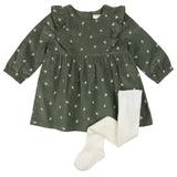 Robe Imprimée Bleuets 3-24mois-Firsts par Petit Lem-Olive-3 m-FIT-26FGW30E04-CLÉMENT