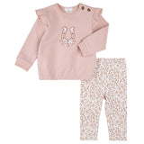 Ensemble Pantalon Chevaux 3-24mois-Firsts par Petit Lem-Rose-3 m-FIT-26FGW31E07-CLÉMENT