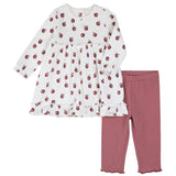 Ensemble Robe Pommes 3-24mois-Firsts par Petit Lem-Ivoire-3 m-FIT-26FGW33E14-CLÉMENT