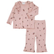 Ensemble Côtelé Pommes 3-24mois-Firsts par Petit Lem-Rose-3 m-FIT-26FGW33E15-CLÉMENT