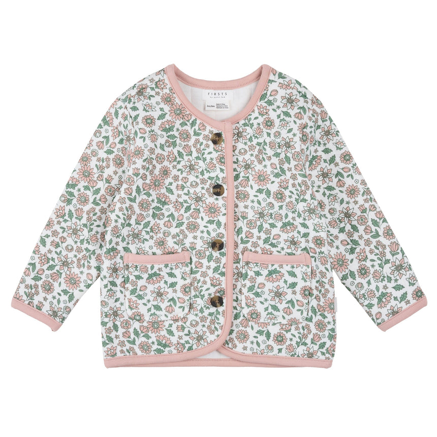 Cardigan Pommes 3-24mois-Firsts par Petit Lem-Beige-3-6 m-FIT-26FGW33T03-CLÉMENT